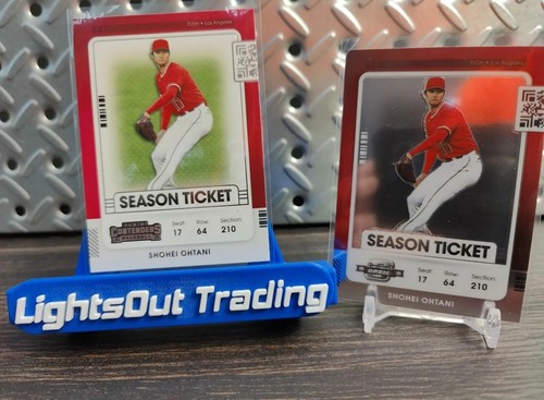 Shohei Ohtani 2021 Contenders Optic Season Ticket Silver Prizm/ Panini Contender