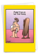 1 Funny Birthday Card with Envelope - Mabel Thong Tim Whyatt 8317