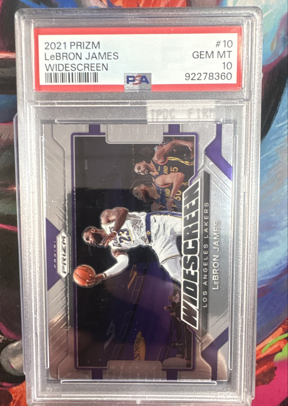 2021-22 Panini Prizm - Widescreen LeBron James #10 PSA 10 GEM