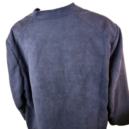 Alia Plus Womens Full Zip Lined Jacket Sz 22 Purple Faux Suede Padded Shoulders - Picture 7 of 20