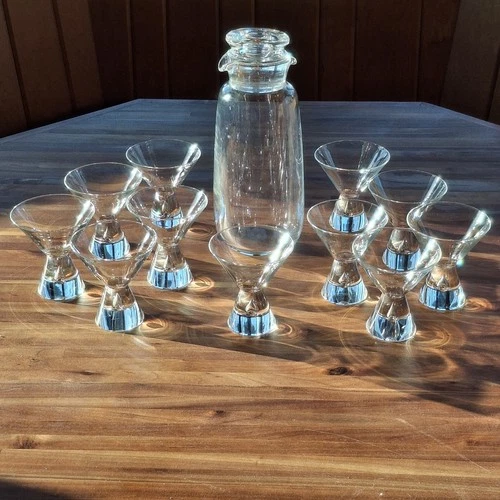Steuben Crystal Teardrop Cocktail Set