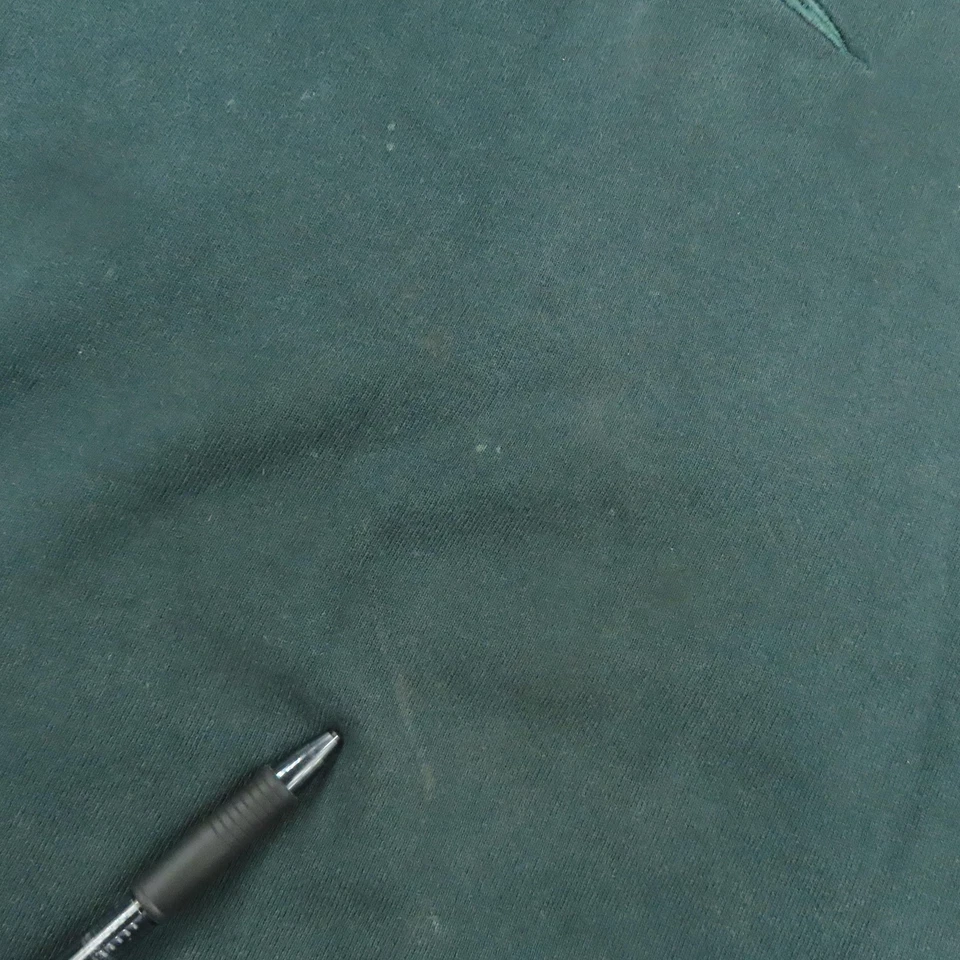 Vintage Reebok Sweatshirt Mens Large Green Red Logo Crewneck Fleece Made USA 90s - Image 3 of 4