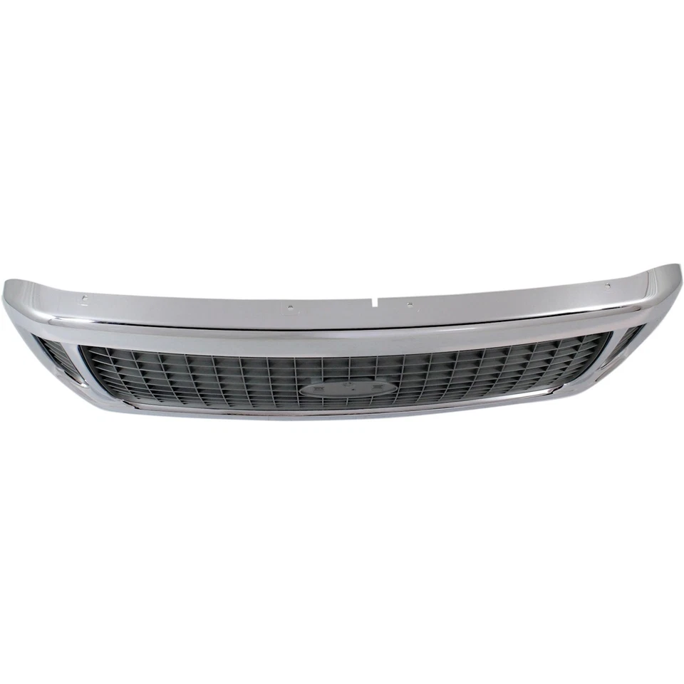 Grille For 2002-2004 Ford Excursion Chrome Shell w/ Gray Insert Plastic - Image 4 of 4