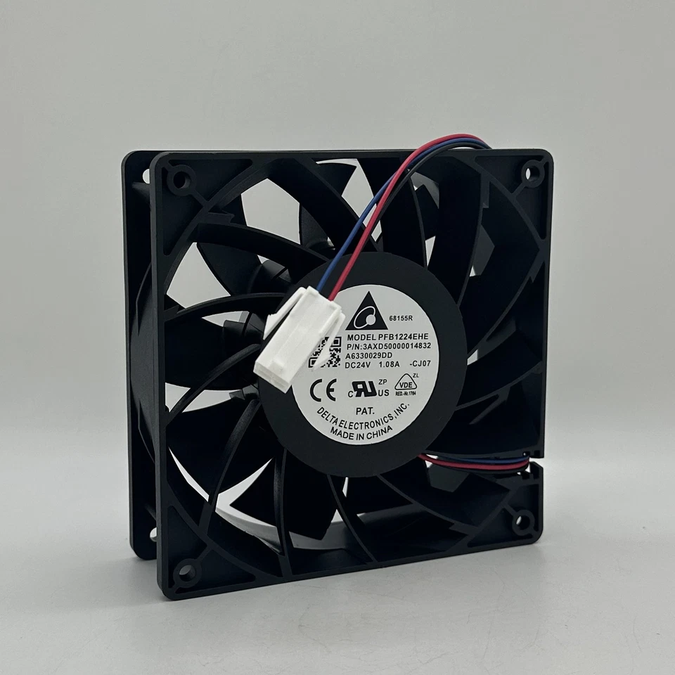 1pcs Delta PFB1224EHE 12038 24V 1.08A Large Air Volume Inverter Cooling Fan - Image 2 of 4