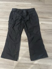 Slalom Pants Womens XL Black Snowboard Ski Insulated 5 Pocket Adjustable Waist