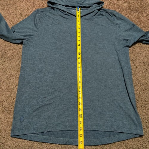 Holderness Bourne Felpa con Cappuccio Uomo L Grigio Blu Vestibilità Sartoriale Pullover Leggero Logo - Foto 8 di 9