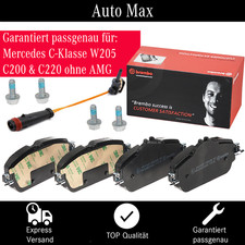 BREMBO Bremsbeläge + Warnkontakt vorne MERCEDES C-KLASSE W205 S205 | C200d C220d