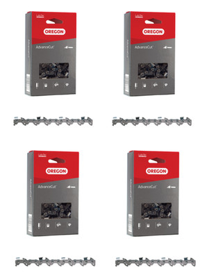 12'' 4-Pack AdvanceCut Chains Fits Dayton 2Z970 4Z022 4Z023, Oregon 90PX045G(4)