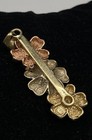Gold Three Tone Diamond Floral Pendant 10k Gold 1 1/2" 4.0 g — photo 3
