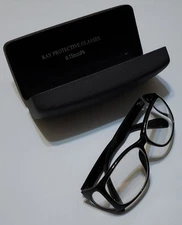 LVCHEN  X-ray Leaded Glasses Safety Protection Lens Permanent Side Shields Black