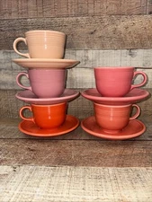 Fiestaware Fiesta Tea Cup and Saucer Set Brand New Homer Laughlin U Choose Color