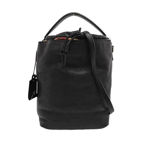 BURBERRY Lorne Handbags Leather Black Free Shipping | Duties Paid