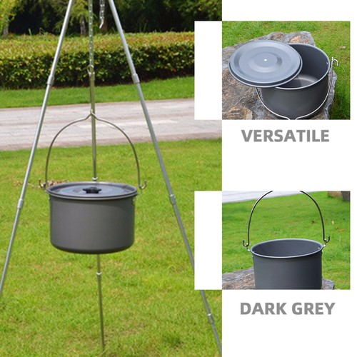Open Fire Cooking Equipment Camping Cookware Pot Coffee Aluminum - Picture 10 of 12