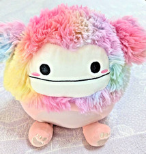 10" 2023 Squishmallow Peach Diane The Bigfoot Big Smile Tie-die Rainbow Plush