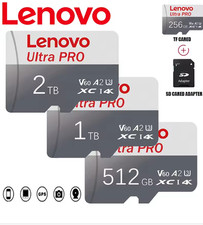 Lenovo High-Speed Micro SD Card 2TB 1TB 512GB 256GB 128GB for Phone  PC
