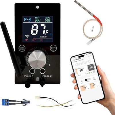 Universal WiFi PID Smart Grill Controller Upgrade Kit for Pit Boss,Traeger,Z Gri