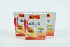 3 Knox GELATINE Original Unflavored 1 oz box 12 envelopes total 10/30/2027