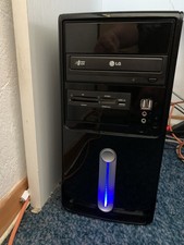 (124) AMD Arbeits-Büro-PC AMD FX-4100 Quad-Core Win 10 Pro HDD 250GB RAM 4GB