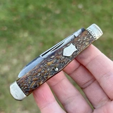 1930s Camillus Cutlery Co SWORD BRAND Jack Knife Swell Center Fancy Bolsters USA