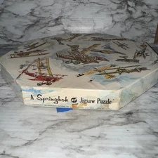 Vtg 1968 Springbok Editons Okta Puzzle Fighter Planes World War I 