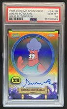 2025 Topps Chrome SpongeBob Squarepants Susan Boyajian Auto #SA-SB PSA 10