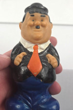 Vintage 1966 Lakeside Toys Oliver Hardy Dancing Wind Up Toy Laurel & Hardy AS IS