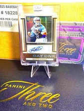 2021 Panini Three And Two Day One Agustin Ramirez RC Autograph Card Miami Marlin