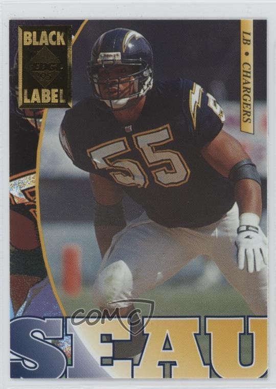 1995 Collector's Edge Black Label Promo Junior Seau #3 HOF 1o42