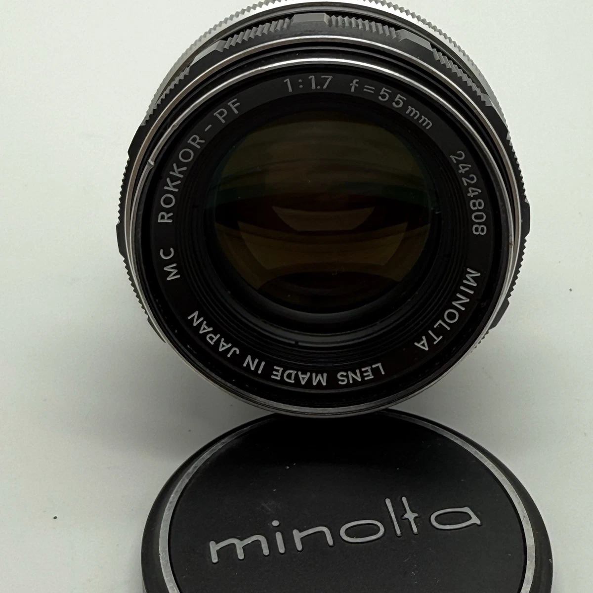 Minolta XG-S +MC Rokkor-PF 55mm 1.7 ジャンク Minolta Rokkor PF 55mm Focal Camera Lenses f/1.7 Maximum Aperture
