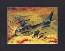 8X10" Matted Print Picture Art of War: H. Avery Chenoweth, Planes