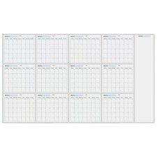 Dry Erase Yearly Whiteboard Calendar Enlarge And Widen Wall Plans Office Use