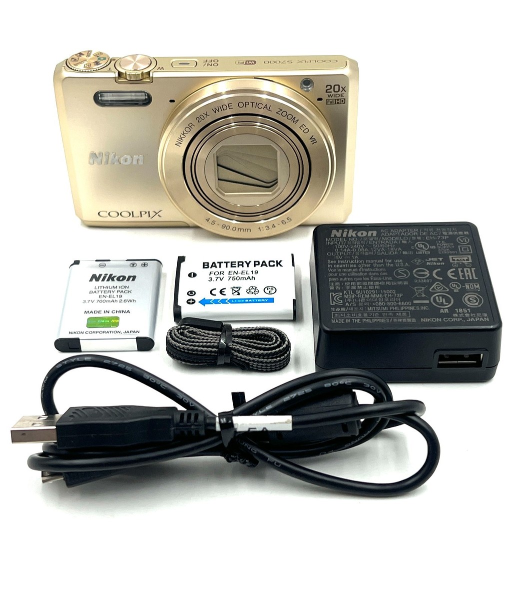 Nikon COOLPIX S7000 Compact Digital Camera Gold FROM USA | eBay