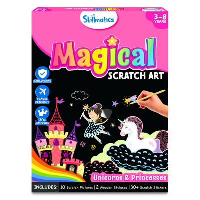 Scratch Art Book for Kids - Unicorns & Princesses, Craft Kits & Supplies, 30+...