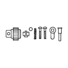 19020000 Spare Parts Set for Ratchet No. 435, 8 Piece Set, Includes Pinion, P...