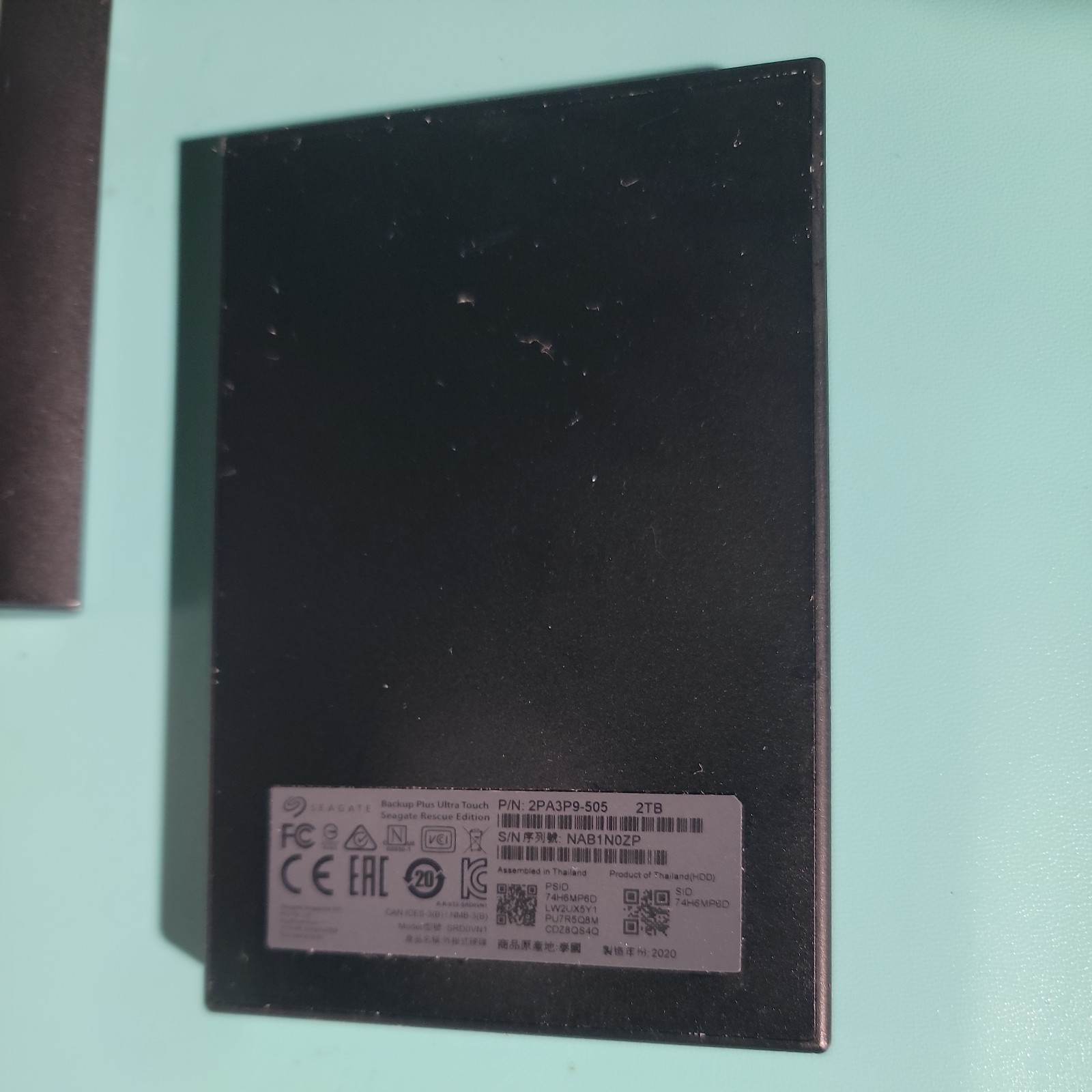 Seagate Backup Plus Ultra Touch 2TB External Hard Drive USB 3.0