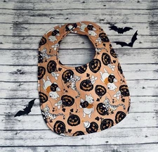 Woodland Haunt Bear Halloween Baby Bib