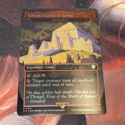 Edoras, Captain Of Rohan Hammerheim X1 Mtg Lord Of The Rings Lp Foil Borderless