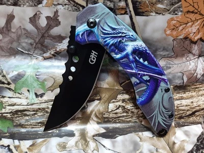 HERBERTZ / CJH Taschenmesser - FANTASY MOTIV - DRACHE - NEU & ovp - 10000367