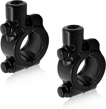 2 PCS Motorcycle Handlebar Mirror Mount Holder, Aluminum 7/8" Mirror Thread Moun