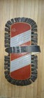 Brosse à lustrer le parquet à pied vintage - Marque Fox K 13 - Bois, cuir