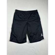 Jordan Boys Black Mesh Basketball Shorts Jumpman Logo Size Large 12-13 YRS