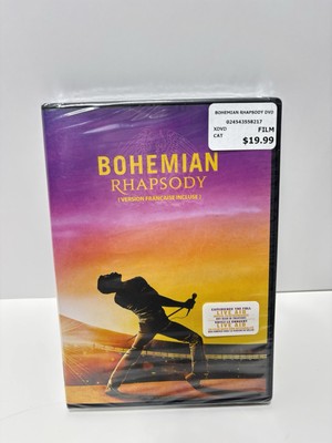 Bohemian Rhapsody Bilingual DVD Movie Queen Freddie Mercury Canada Release New