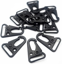 1 inch black Olecranon Hook Enlarged Mouth Clip Sling Clasp Keychain Snap Hooks