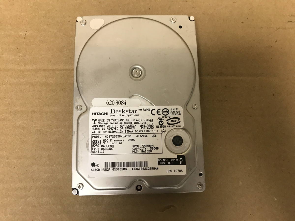 56の3 jannine　 apple HDD500GB Apple 655T0206 620-3084 500GB 7200rpm Hard Drive for Xserver | eBay
