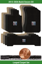 Custom Classic Loop Mat Set for '13-26 Buick Encore GX w/Logo (3 pieces) #2SA