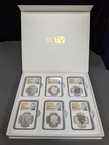 2023 Morgan/Peace Silver Dollar 6-Coin Set NGC MS70 PF70 Reverse FDOI Ultra Cam