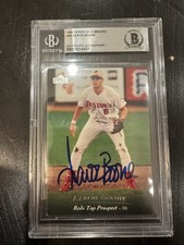 Aaron Boone Signed 1995 Upper Deck Minor League #95 BAS Slabbed Reds MiLB Auto