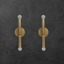 Pair Of Raw Brass Wall Sconce Mid Century Modern Italian Wall Sconce Lamp