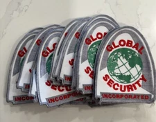 Lot Of 25 Global Security Incorporated Embroided Patches Badges  4.5”