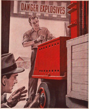 Exide Hycap Battery Electric Storage 1941 Print Ad Danger Explosives Powder Puff